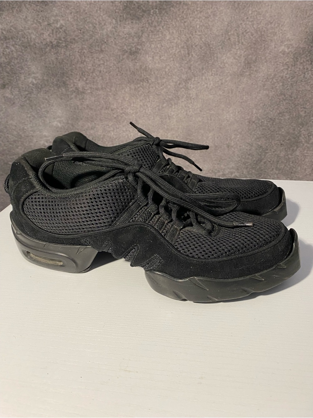 Bloch Boost Split Sole Dance Sneakers Mesh Black S0538L Size 11.5